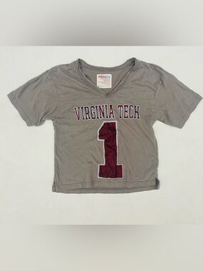 Virginia Tech Hokies jersey style glitter t shirt women’s size small
